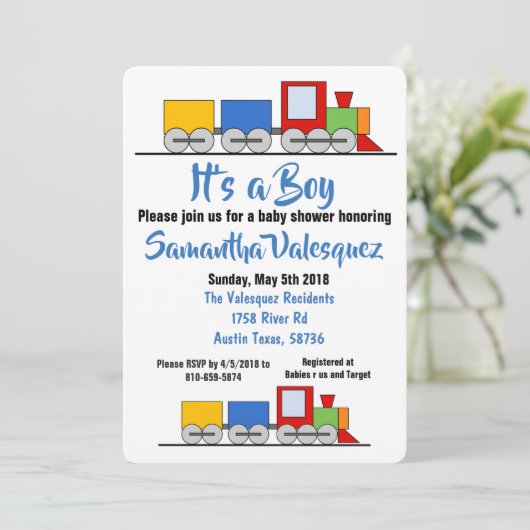 Het is een jongen kaart (Staand voorkant)