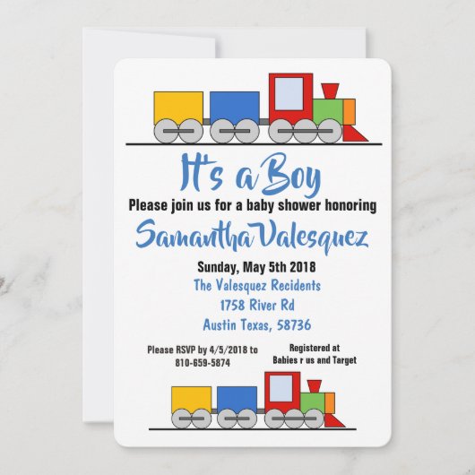 Het is een jongen kaart (Voorkant)