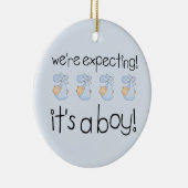 Het is een jongen keramisch ornament (Rechts)