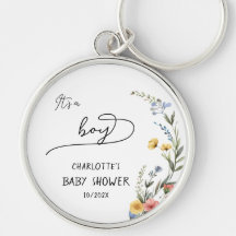 Het is een Jongen! Kleurrijke Wilde Bloemen Baby S