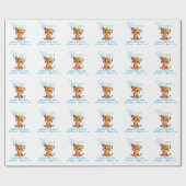 Het is een jongen! l Custom Baby shower Cadeaupapier (Vlak)