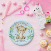 Het is een jongen! Lion Baby shower Bord (Feest)