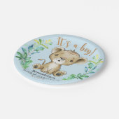 Het is een jongen! Lion Baby shower Bord (Gekanteld)