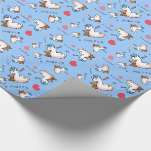 Het is een jongen Llama. Cadeaupapier