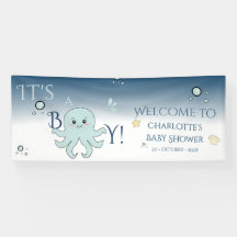 Het is een jongen! Malle zeewezens babyfeestje