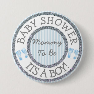 Het is een jongen, mama om Baby shower Button te z