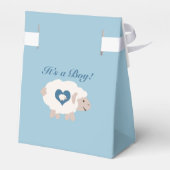 Het is een jongen! Mama Sheep Bedankdoosjes (Achterkant)