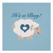 Het is een jongen! Mama Sheep Poster (Voorkant)
