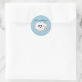 Het is een jongen! Mama Sheep Ronde Sticker (Tas)