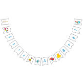 Het is een jongen! Mandala in diepe roze Bunting Vlaggetjes (Alle)