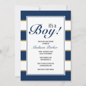 Het is een jongen met blauwe strepen kaart (Voorkant)