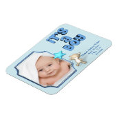 Het is een jongen met foto, informatie en Baby Bee Magneet (Linkerzijde)