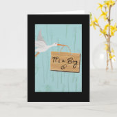 Het is een jongen met ooievaar kaart (Gele Bloem)