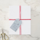 Het is een jongen! Minimalisme Pastelblauwe Baby S Cadeaulabel (Met Touw)