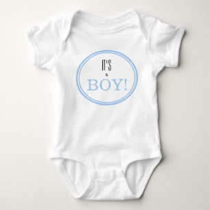Het is een jongen! Modern Blue Baby Gender onthull Romper