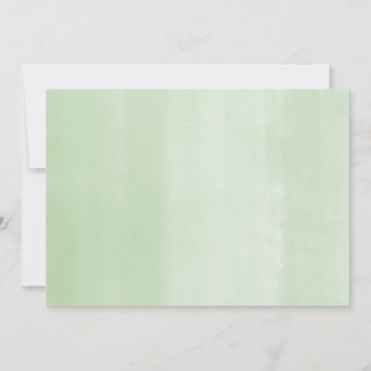 Het is een jongen modern groen goud baby shower kaart (Achterkant)