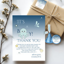 Het is een jongen! Mooie Oceaan Dieren Baby Shower