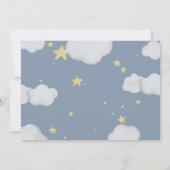 Het is een jongen! Moon & Stars Baby Mobile Neurse Kaart (Achterkant)