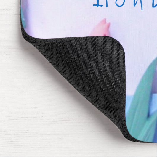 Het is een jongen Mousepad. Muismat (Hoek)