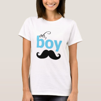 Het is een Jongen Mustache Baby shower Moederschap T-shirt