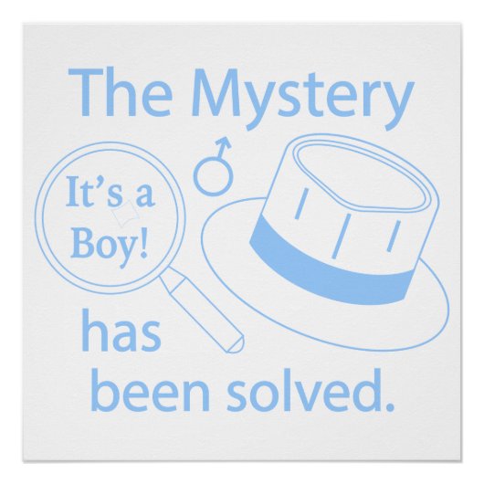Het is een jongen! Mystery opgelost Perfect Poster (Voorkant)