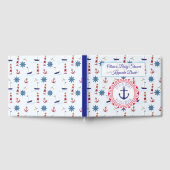 Het is een jongen, Nautical Oceanic Baby shower Gu Gastenboek (Volledig)