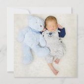 Het is een jongen Newborn Foto geboorteblauw (Achterkant)