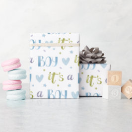 Het Is Een Jongen Nieuwe Baby Inpakpapier