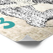 Het is een jongen! Nieuwe Baby Rhinoceros Poster (Hoek)