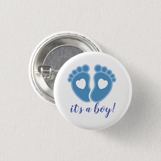 Het is een jongen! Nieuwe vader Button (Voorkant /achterkant)