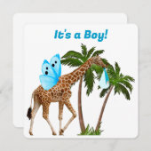 Het is een Jongen Notecard Feestdagenkaart (Voorkant / Achterkant)