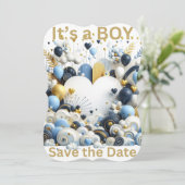 Het is een JONGEN om de datum op te slaan Kaart (Staand voorkant)