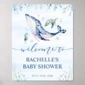 Het is een jongen onder het Zee Baby shower Welkom Poster (Voorkant)