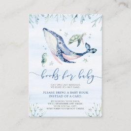 Het is een jongen onder het Zee Boeken voor Baby Informatiekaartje