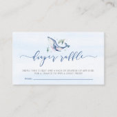 Het is een jongen onder het Zee Diaper Raffle Tick Informatiekaartje (Voorkant)