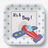 Het is een jongen papieren bordje (Voorkant)