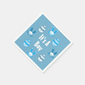 Het is een Jongen Pasen Servet (Hoek)