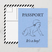 Het is een jongen paspoort aankondiging (Voorkant / Achterkant)