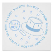 Het is een jongen! perfect poster (Voorkant)