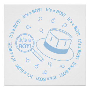 Het is een jongen! perfect poster
