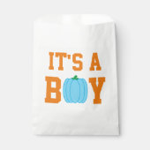 Het is een jongen pompoen. bedankzakje (Voorkant)