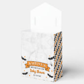 "Het is een jongen" pompoen Halloween Baby shower Bedankdoosjes (Geopend)