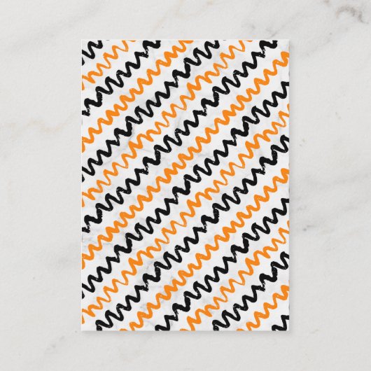 "Het is een jongen" pompoen Halloween Baby shower Informatiekaartje (Achterkant)