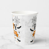 "Het is een jongen" pompoen Halloween Baby shower Papieren Bekers (Rechts)