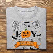 "Het is een jongen" pompoen Halloween Baby shower T-shirt