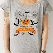 "Het is een jongen" pompoen Halloween Baby shower T-shirt