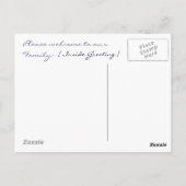 Het is een jongen! Puppy Briefkaart (Achterkant)