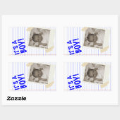 Het is een jongen rechthoekige sticker (Vel)