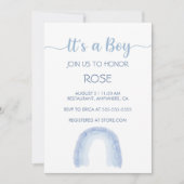 Het is een jongen regenboog uitnodiging (Voorkant)