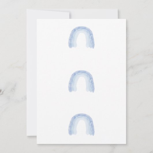 Het is een jongen regenboog uitnodiging (Achterkant)